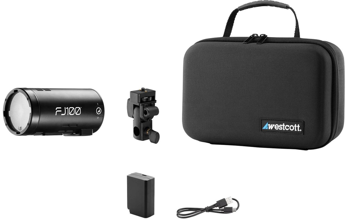 Westcott FJ100 Off-Camera-Blitz – 100 Ws, 3200 mAh, TTL – USB-C – für FJ-T1, FJ-X3, FJ100 und andere