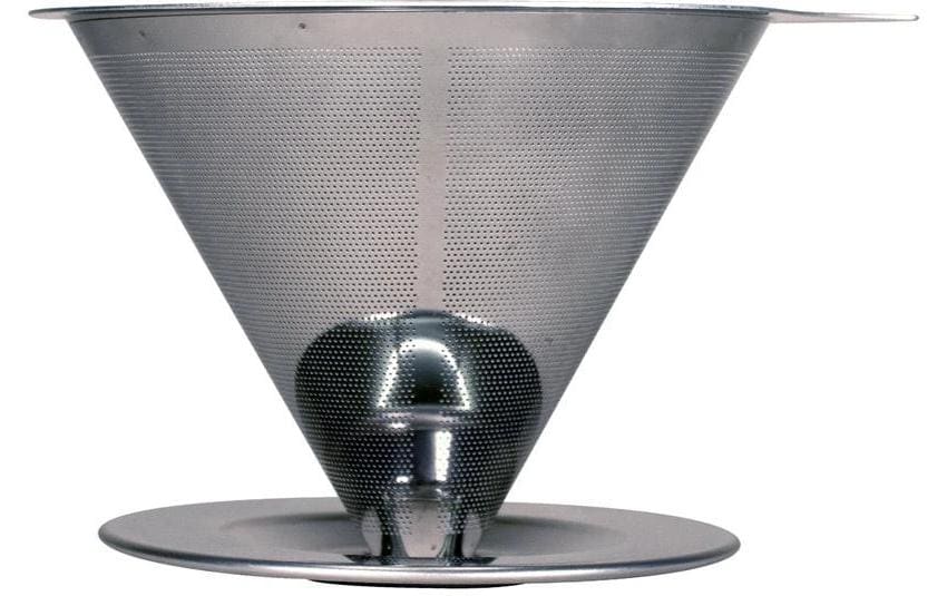 Pandoo French Press, Ø 10 × 9 cm, Edelstahl, silber