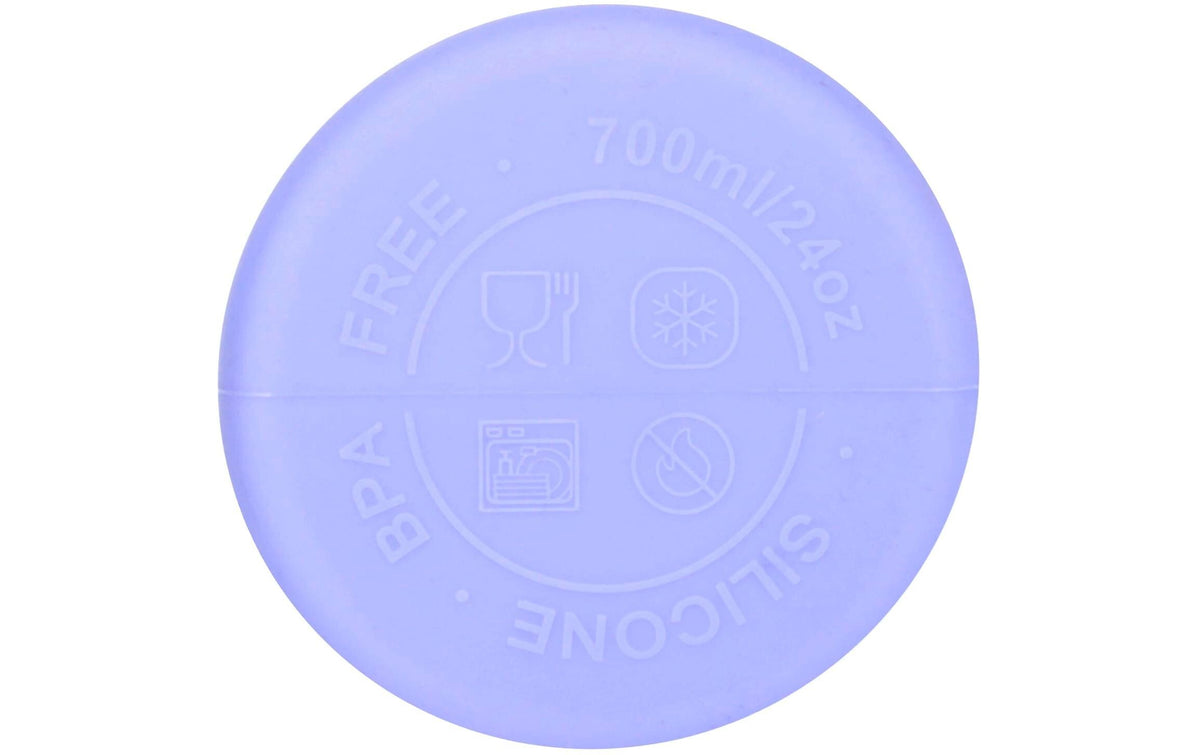 Pandoo Trinkflasche 700 ml – faltbar, Silikon, BPA-frei, Lila