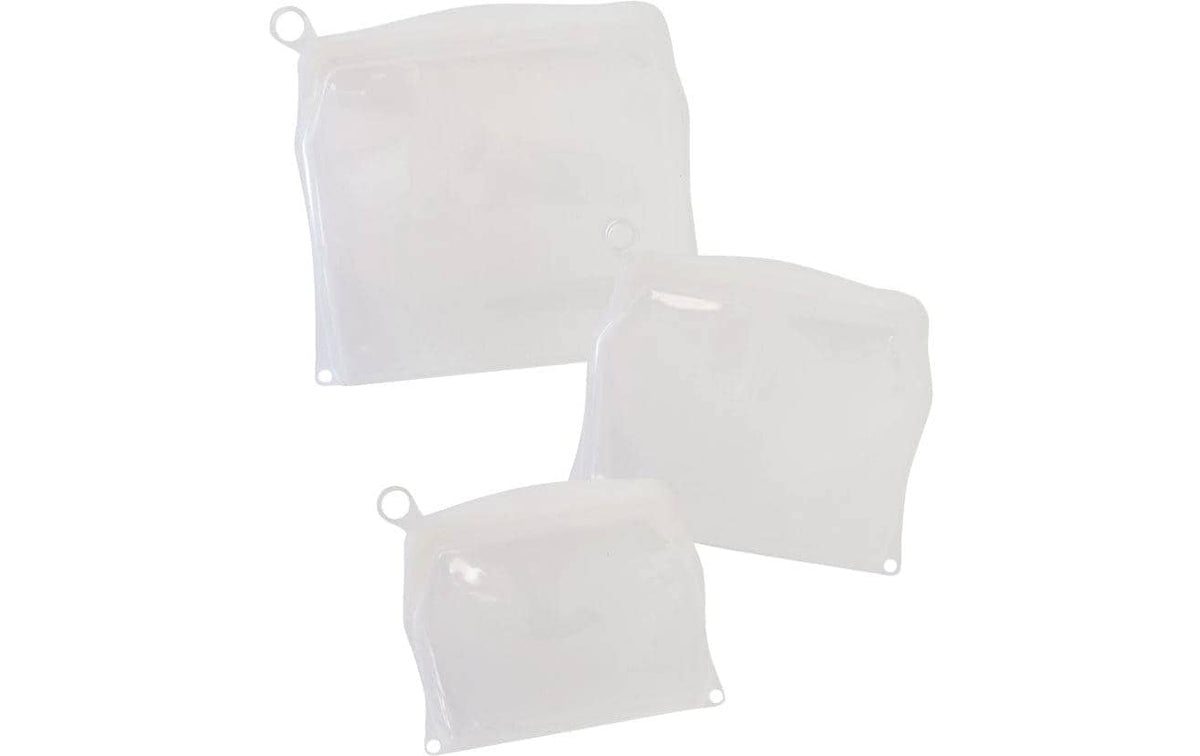 Pandoo Vorratsdose 1,5 l, 22,5 × 23,5 × 1 cm, Silikon, weiss