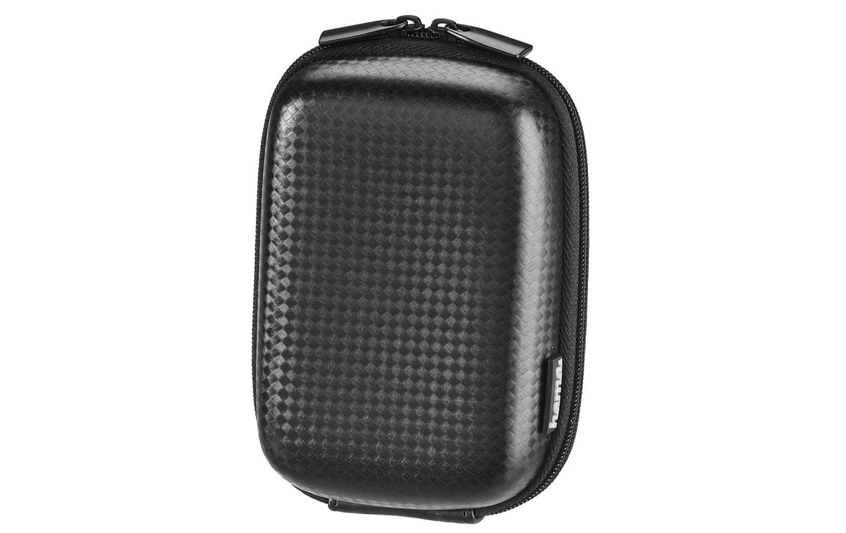 Hama Hardcase Carbon Style Kameratasche – Innen 70 × 40 × 105 mm – Schwarz