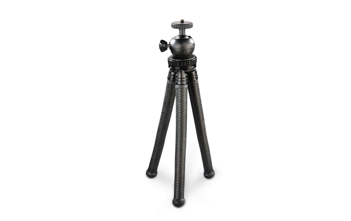 Hama FlexPro Mini-Stativ – Aluminium, 27 cm – für Smartphone 4,8–9,5 cm, GoPro, 1/4" Gewinde