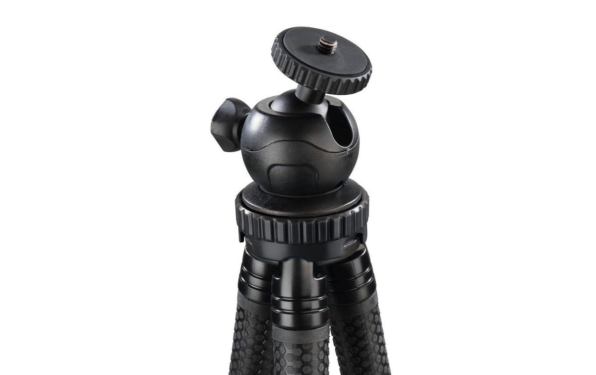 Hama FlexPro Mini-Stativ – Aluminium, 27 cm – für Smartphone 4,8–9,5 cm, GoPro, 1/4" Gewinde
