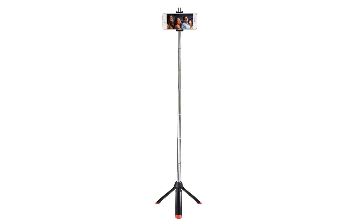 Hama Multi 4in1 Mini-Stativ – bis 90 cm, 0,4 kg Traglast – für Smartphone, Actioncam, Digitalkamera – Schwarz