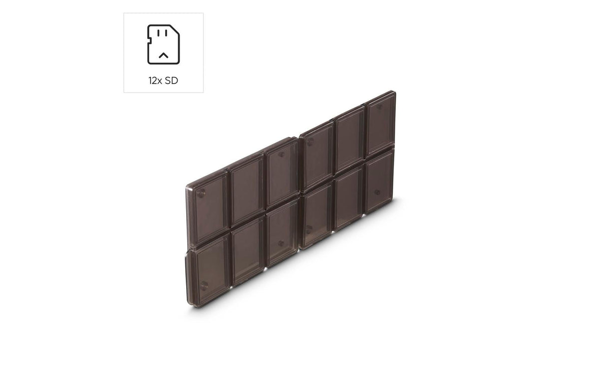 Hama Speicherkarten-Box – für 12 SD-Karten – Polypropylen – Schwarz/Transparent