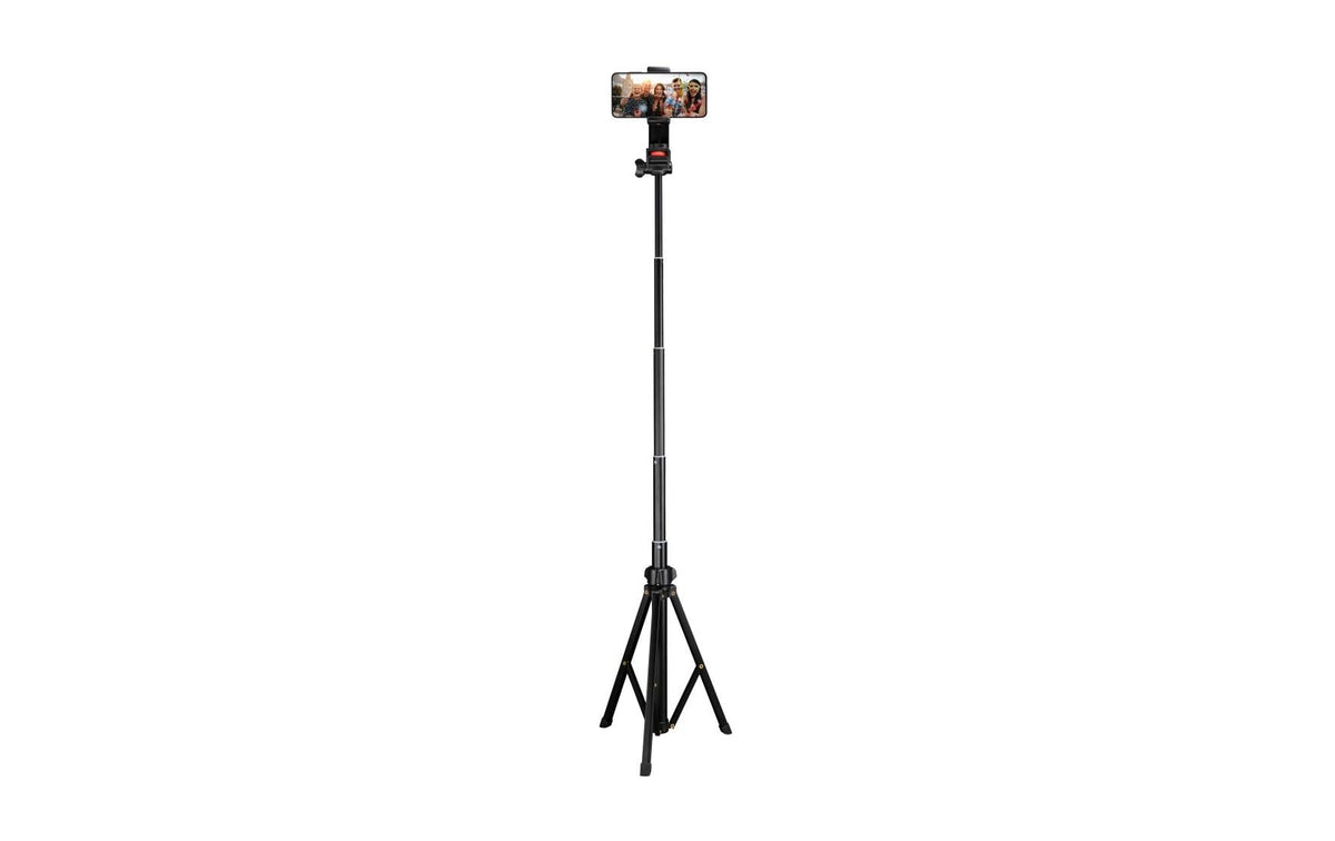 Hama Rotary II Selfie-Stick – bis 150 cm – 1 kg Traglast – für Smartphones – schwarz
