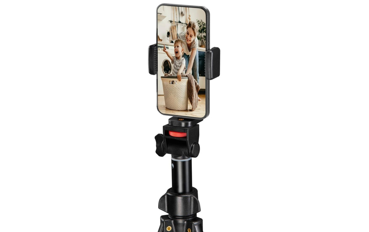 Hama Rotary II Selfie-Stick – bis 150 cm – 1 kg Traglast – für Smartphones – schwarz
