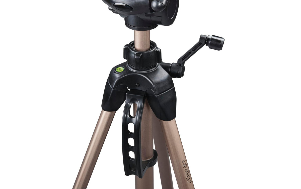 Hama Star 61 Stativ – bis 153 cm, 3 kg Traglast – für Kameras mit 1/4" Gewinde – Champagner
