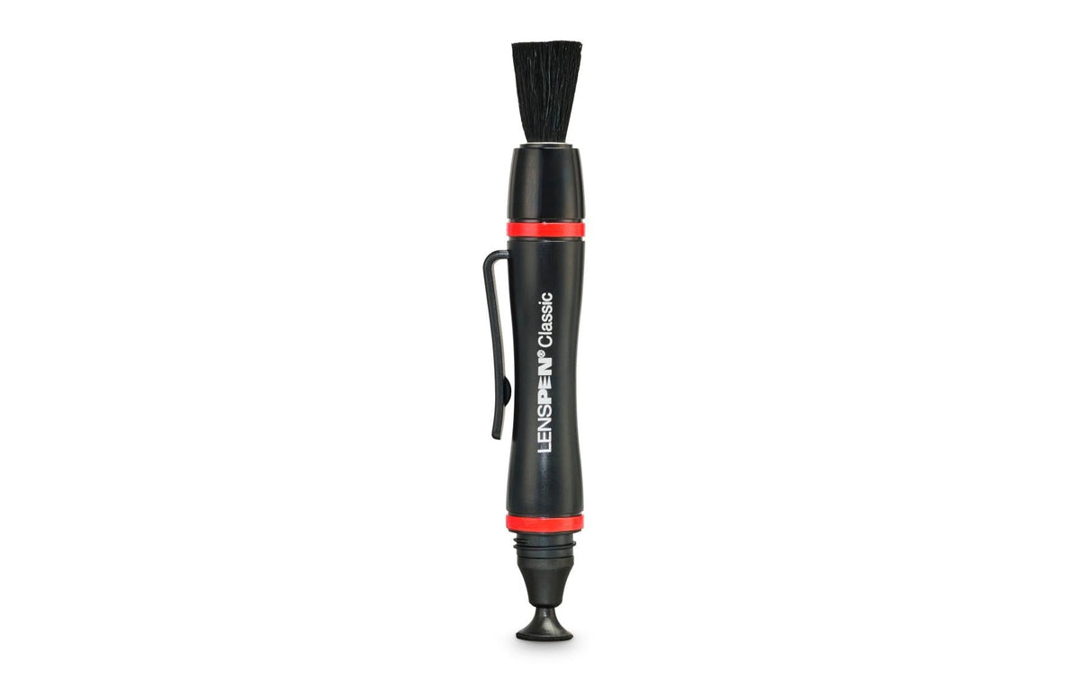 Hama Lenspen Classic Reinigungspinsel – Kunststoff/Spezialsamt, 13 mm breit – Schwarz