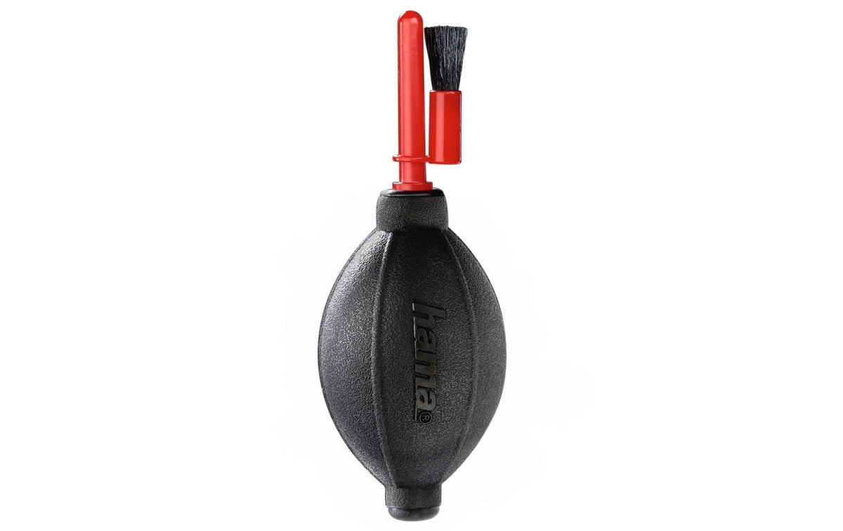 Hama Optic Dry Reinigungsset – Blasepinsel, Lenspen, Reinigungstuch – für Digitalkamera – 4er-Pack