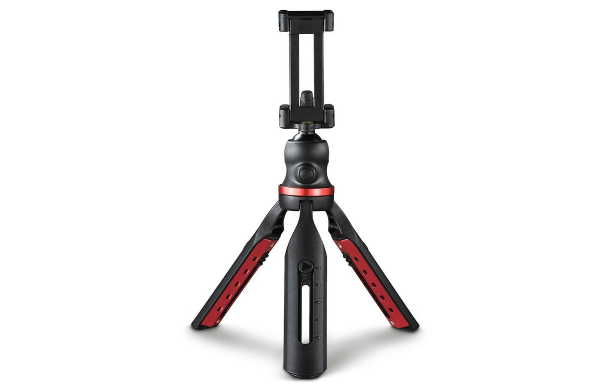 Hama Solid Mini-Stativ – 3-Bein, höhenverstellbar 16–19 cm, 1/4" Gewinde – für Smartphones (5,9–9,0 cm), Digit
