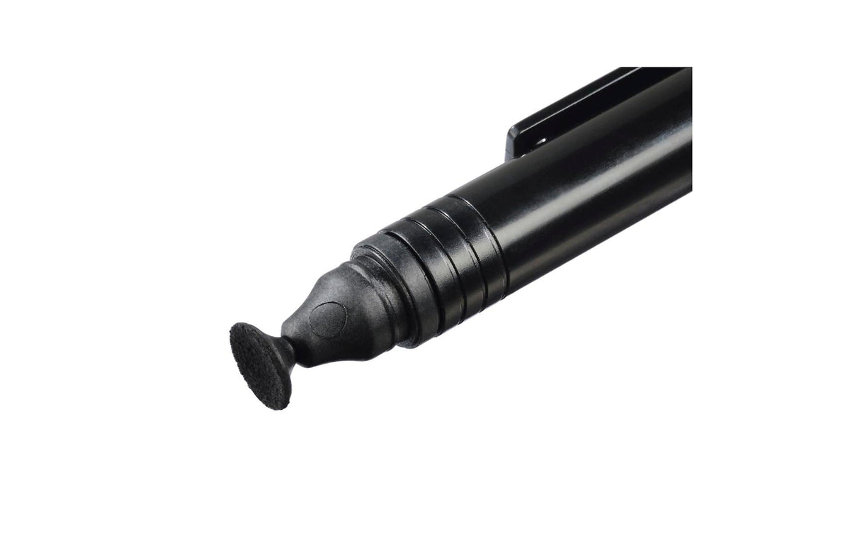Hama Lenspen Reinigungspinsel – Durchmesser 13 mm, Kunststoff/Spezialsamt – Schwarz