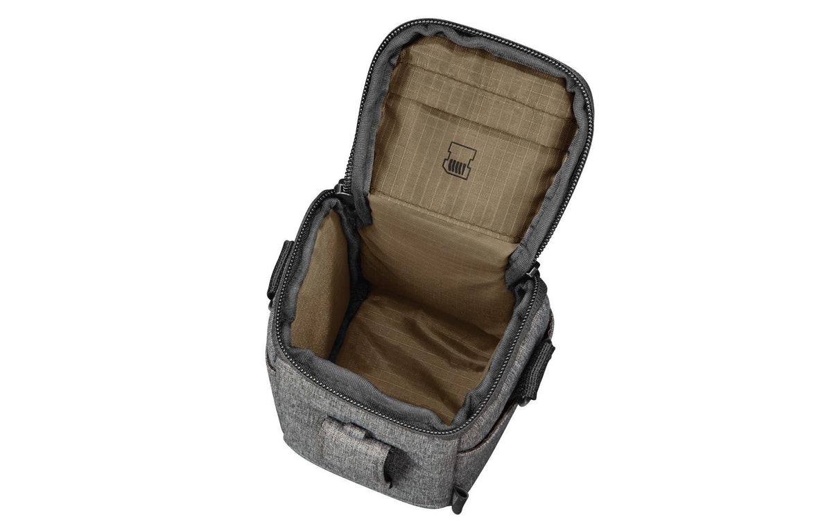 Hama Terra Gürteltasche – Polyester – Grau – für Digitalkameras