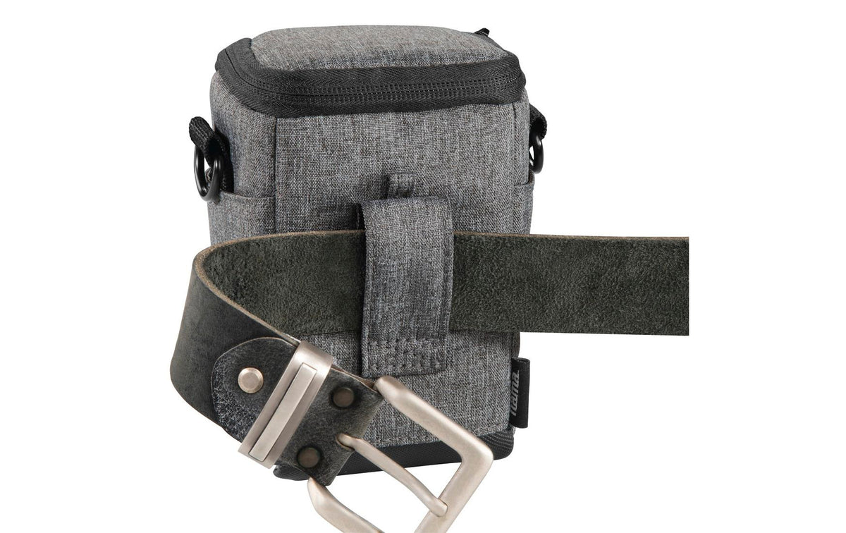 Hama Terra Gürteltasche – Polyester – Grau – für Digitalkameras