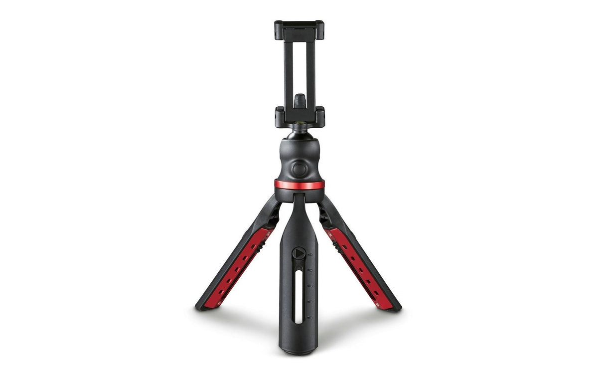 Hama Solid Mini-Stativ – 3-Bein, höhenverstellbar 16–19 cm, 1/4" Gewinde – für Smartphones (5,9–9,0 cm), Digit