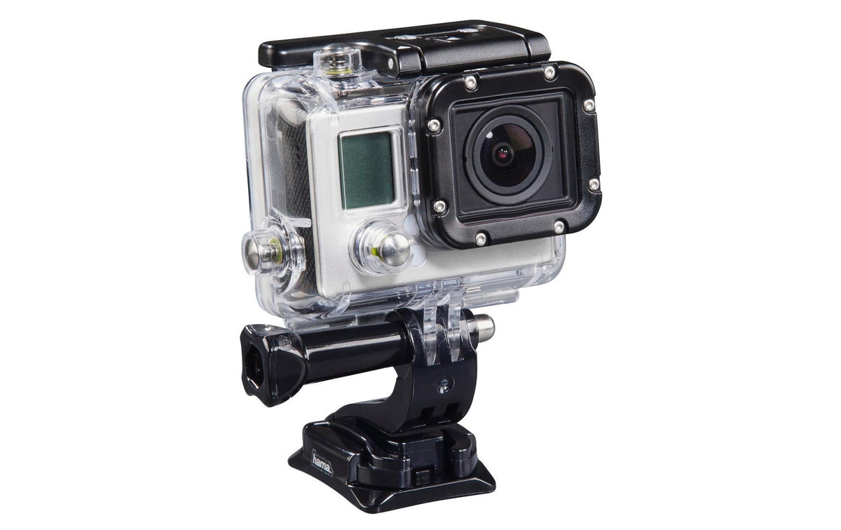 Hama Klebehalterung – für GoPro-kompatible Action-Cams – Schwarz – 4er-Pack