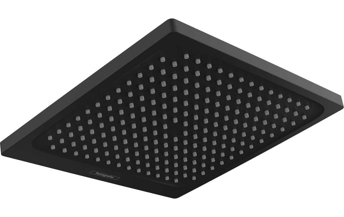 Hansgrohe Crometta E 240 Kopfbrause – Ø24×6 cm, Kunststoff, Regendusche, Matt Schwarz