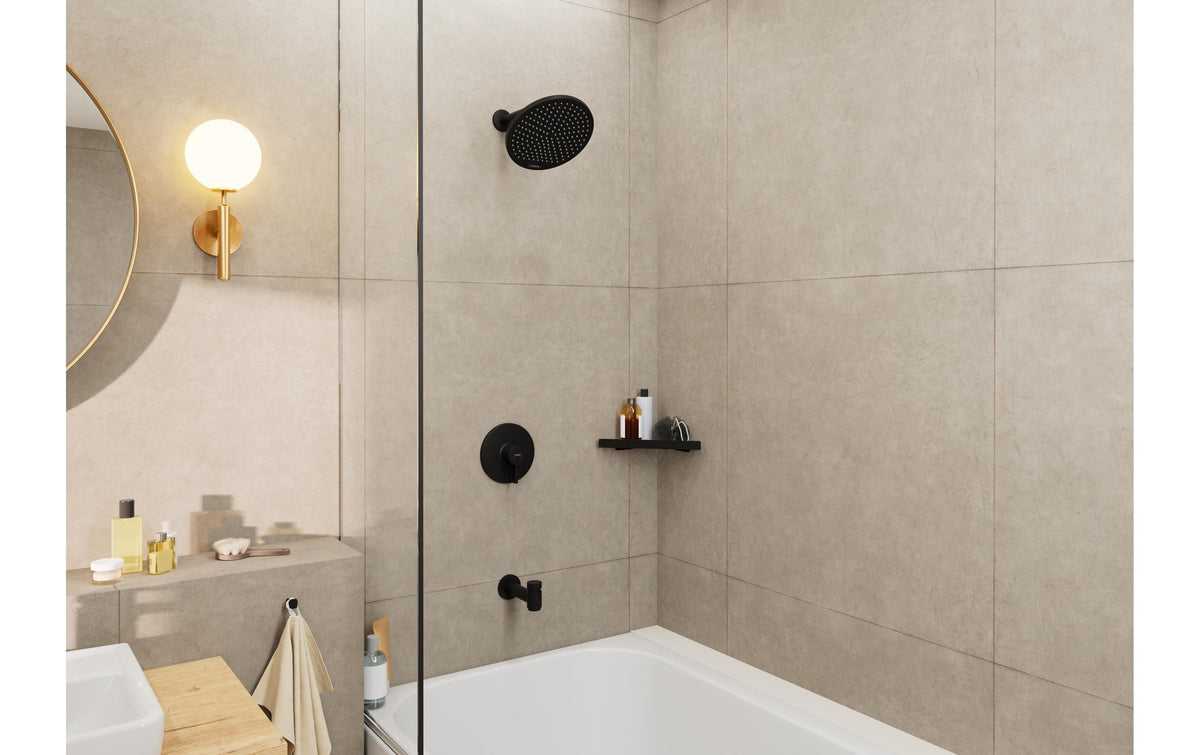 Hansgrohe Crometta S 240 Kopfbrause – Ø24 cm, Kunststoff, Schwarz matt