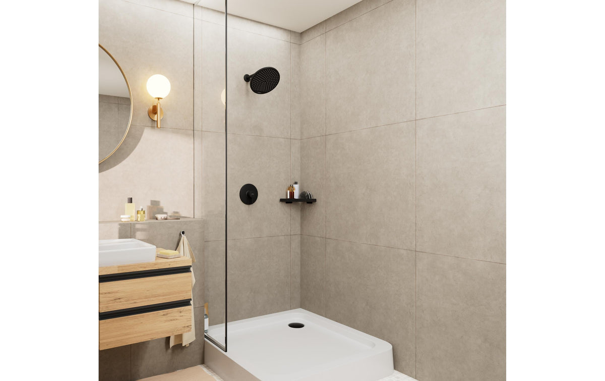 Hansgrohe Crometta S 240 Kopfbrause – Ø24 cm, Kunststoff, Schwarz matt