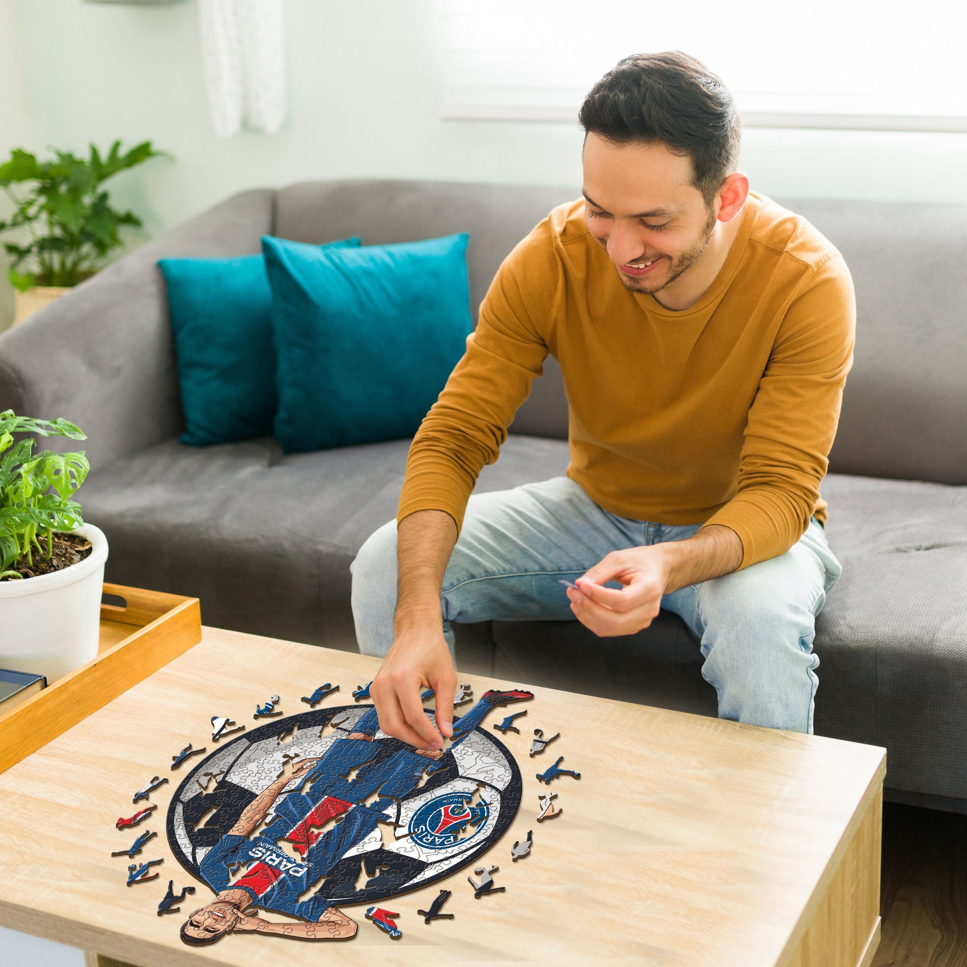 Iconic Puzzles Puzzle Achraf Hakimi (PSG) – 150 Teile – 21 × 30 cm – ab 10 J. – Holz – mehrfarbig