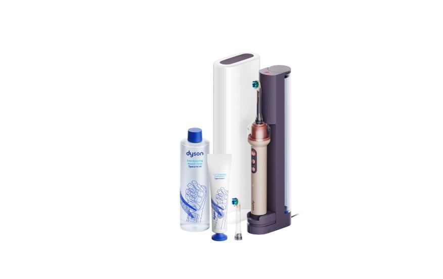 Dyson Schallzahnbürste – mit Kamera, Akkubetrieb, 3 Reinigungsmodi – Rosa, Roségold