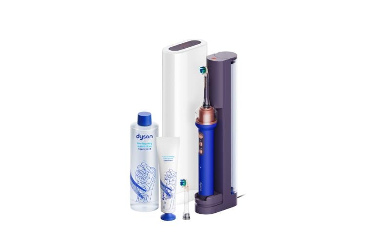 Dyson Schallzahnbürste CameraJet – mit Kamera, Akkubetrieb, 3 Reinigungsmodi – Blau