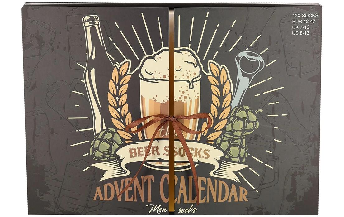 Dreams and Fantasy Bier-Socken – Adventskalender – Befüllt, Herren, Grösse 42–47