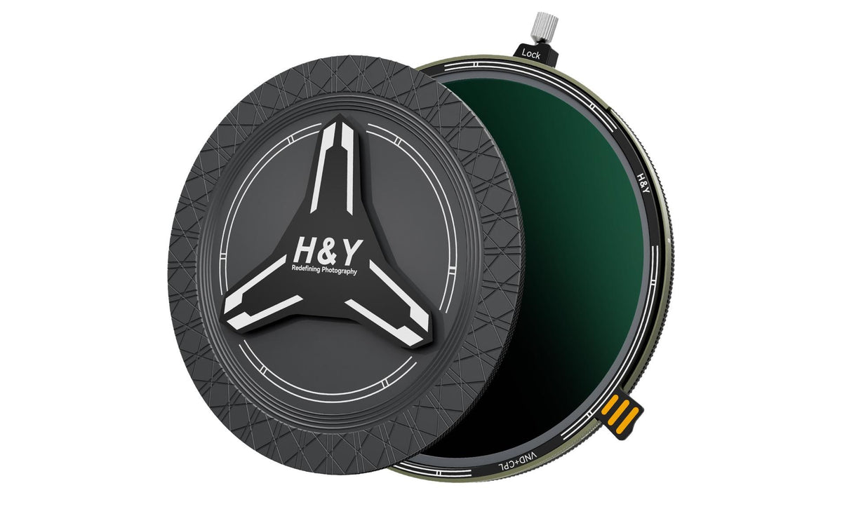 H&Y HD Nova Serie Objektivfilter – ND3–32 + CPL, magnetisch, ultradünn – für 82 mm Gewinde