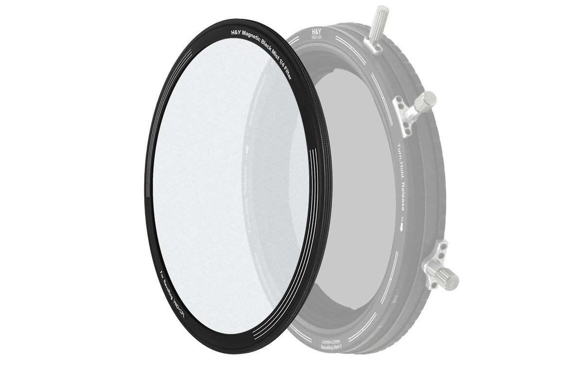 H&Y RevoRing Black Promist Diffusionsfilter – 77 mm, magnetisch, 1/4 – für RevoRing 77 mm