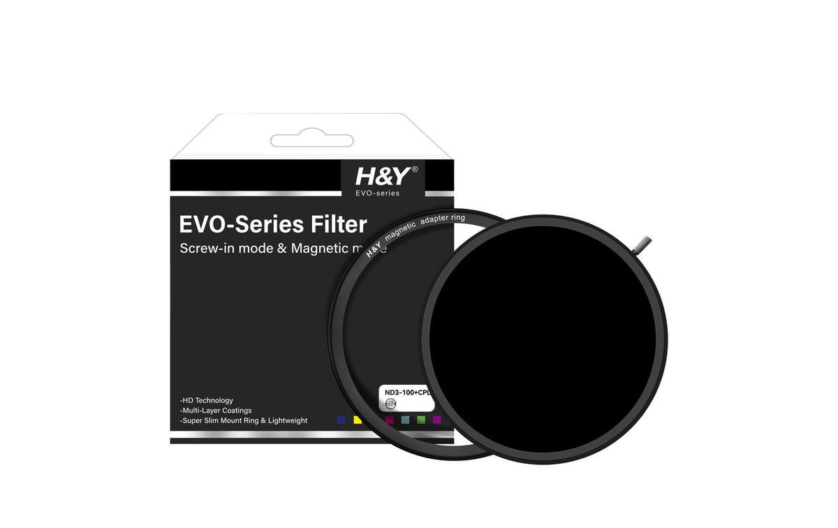 H&y HD EVO Variabler ND-Filter – 1,5–10 Blenden – für 72 mm Filtergewinde