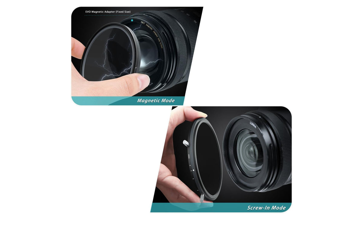 H&Y HD EVO Variabler ND-Filter – 1,5–10 Stufen – für Objektive mit 67 mm Filtergewinde