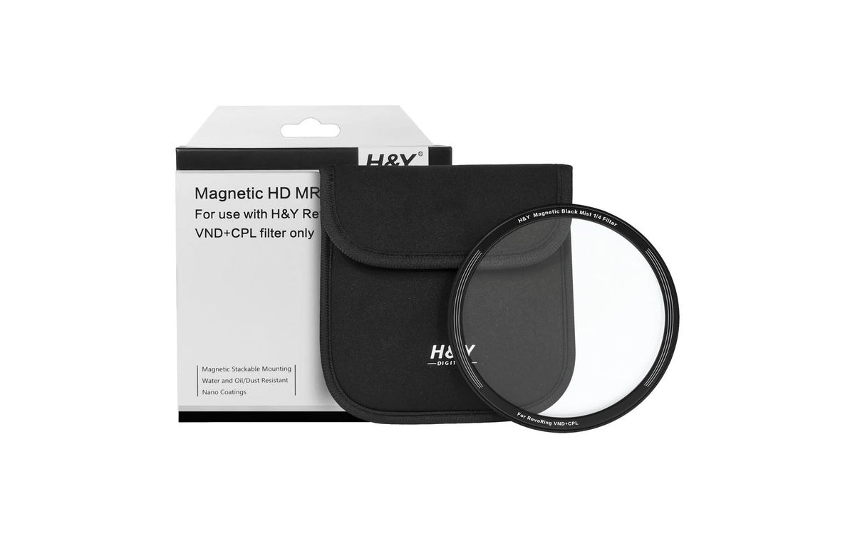 H&Y RevoRing Black Promist Diffusionsfilter – 77 mm, magnetisch, 1/4 – für RevoRing 77 mm