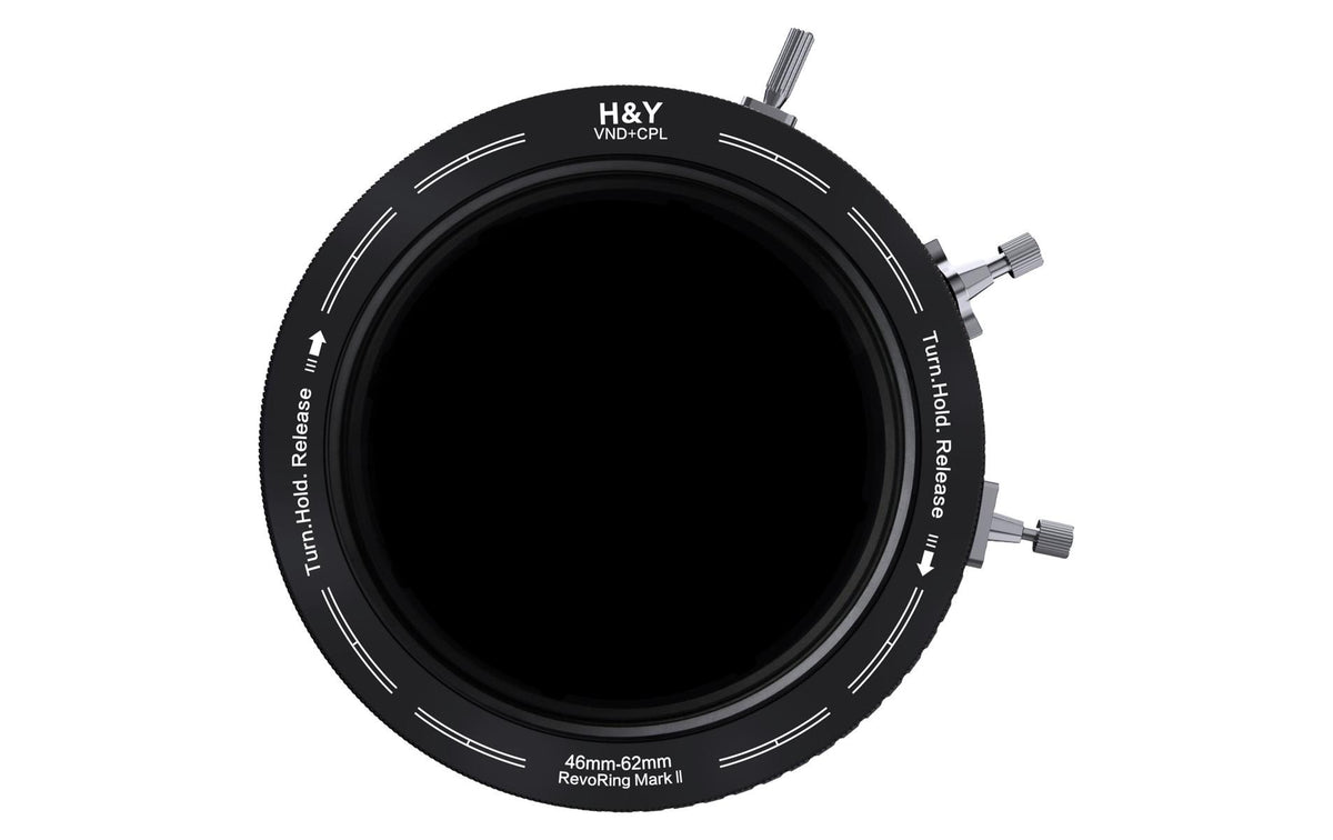 H&Y RevoRing Mark II Filteradapter – ND3–1000, CPL – für Objektive 46–62 mm