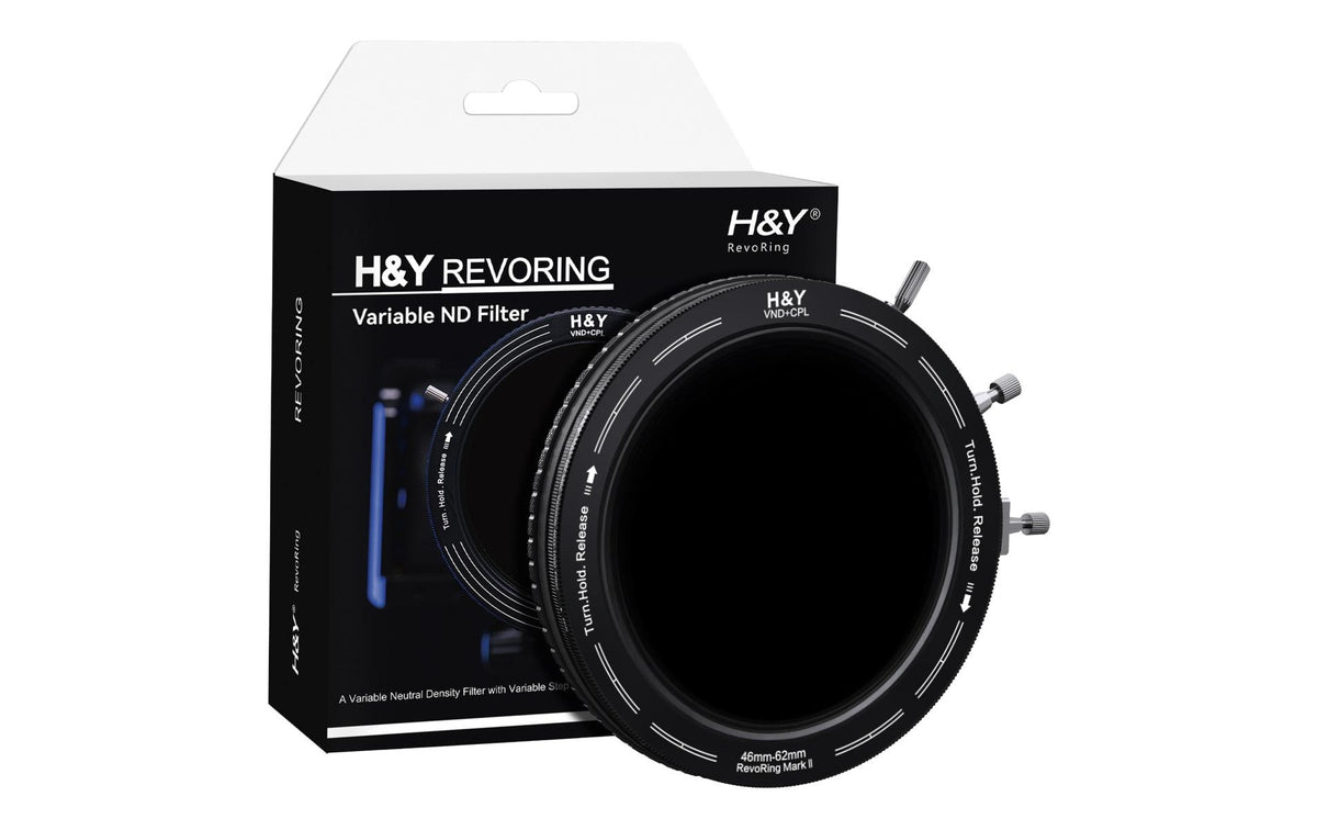 H&Y RevoRing Mark II Filteradapter – ND3–1000, CPL – für Objektive 46–62 mm