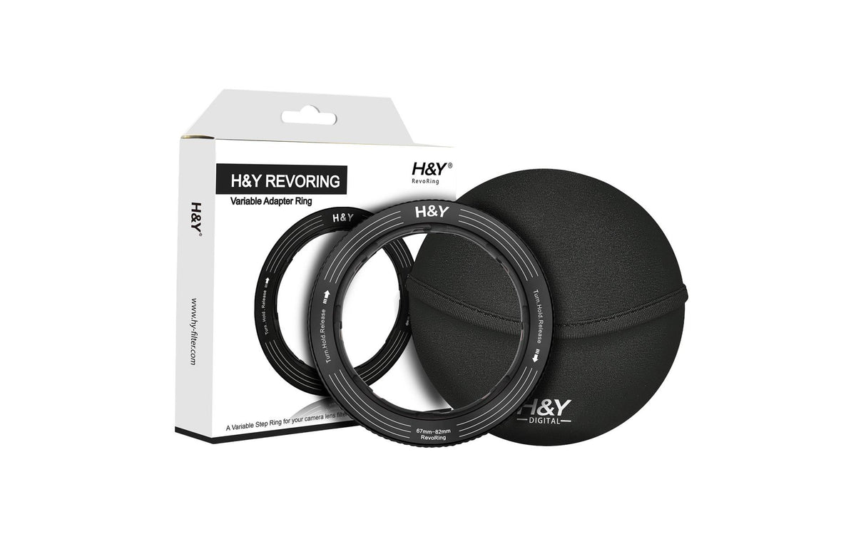 H&Y RevoRing Filteradapter – 82 mm Filterdurchmesser, für Objektive 67–82 mm – Titanium Grau