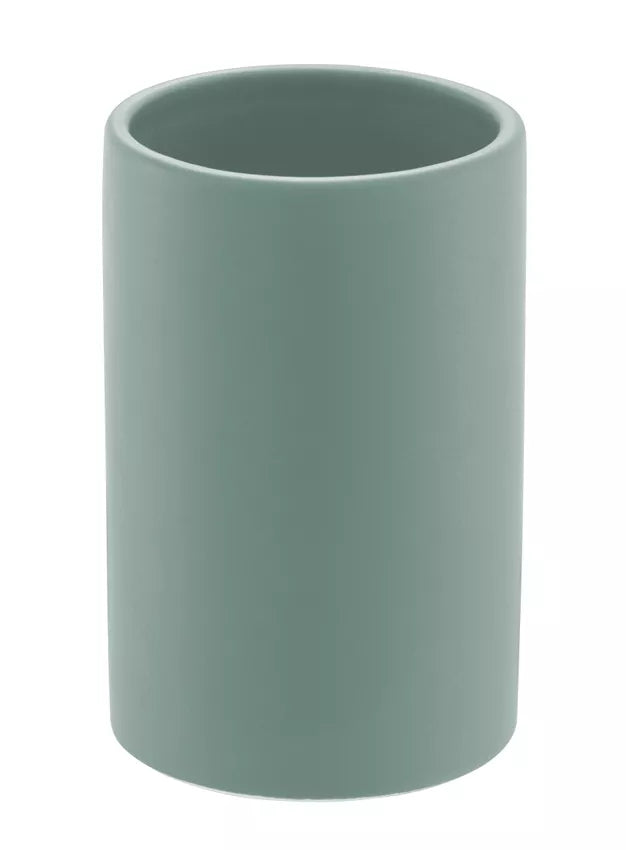 Diaqua Zahnputzbecher Zylo – Ø7,2×11 cm, Keramik, Salbei
