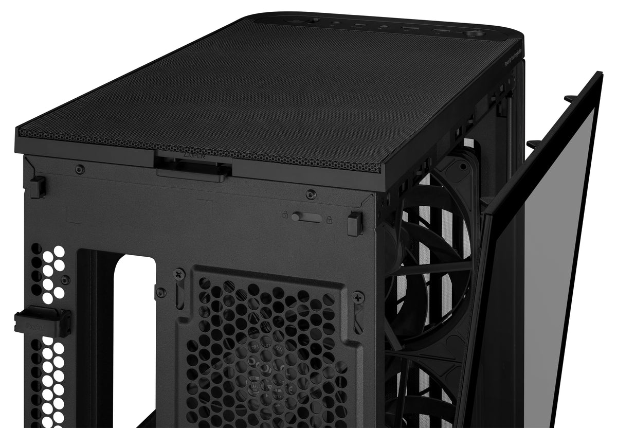 ASUS ProArt PA401 TG – PC-Gehäuse – ATX, Gehärtetes Glas, Schwarz, 7 Slots, 2×3,5", 2×2,5", 503×225×412 mm