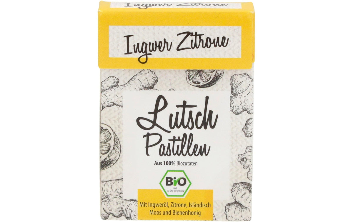 Aries Lutschbonbons – Ingwer & Zitrone, bio – 30 g