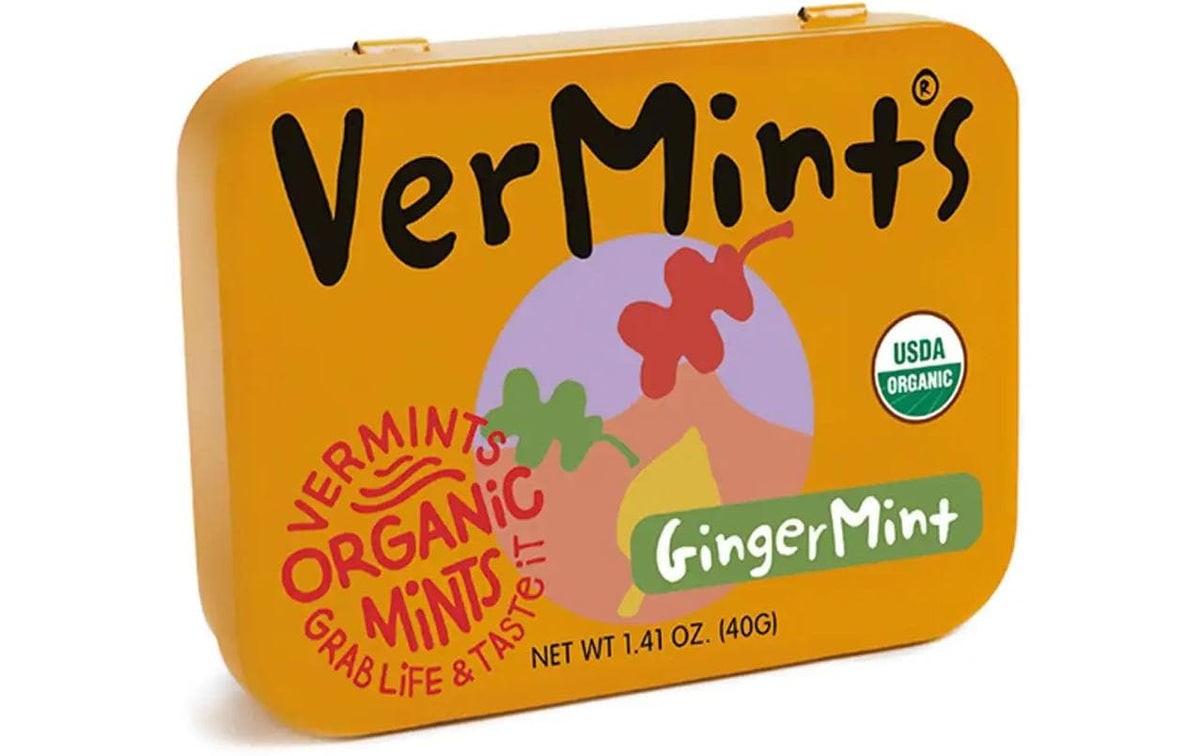 VerMints GingerMint Lutschbonbons – Ingwer-Minze, bio, vegan – 40 g
