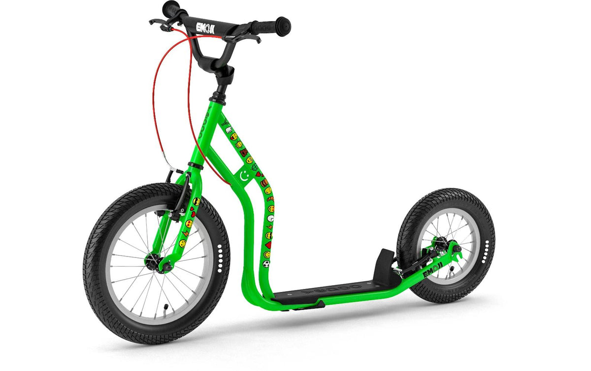 Yedoo Wzoom Emoji Scooter – Luftreifen, Handbremse, Tragkraft 100 kg – 56×82×123 cm – ab 6 Jahren