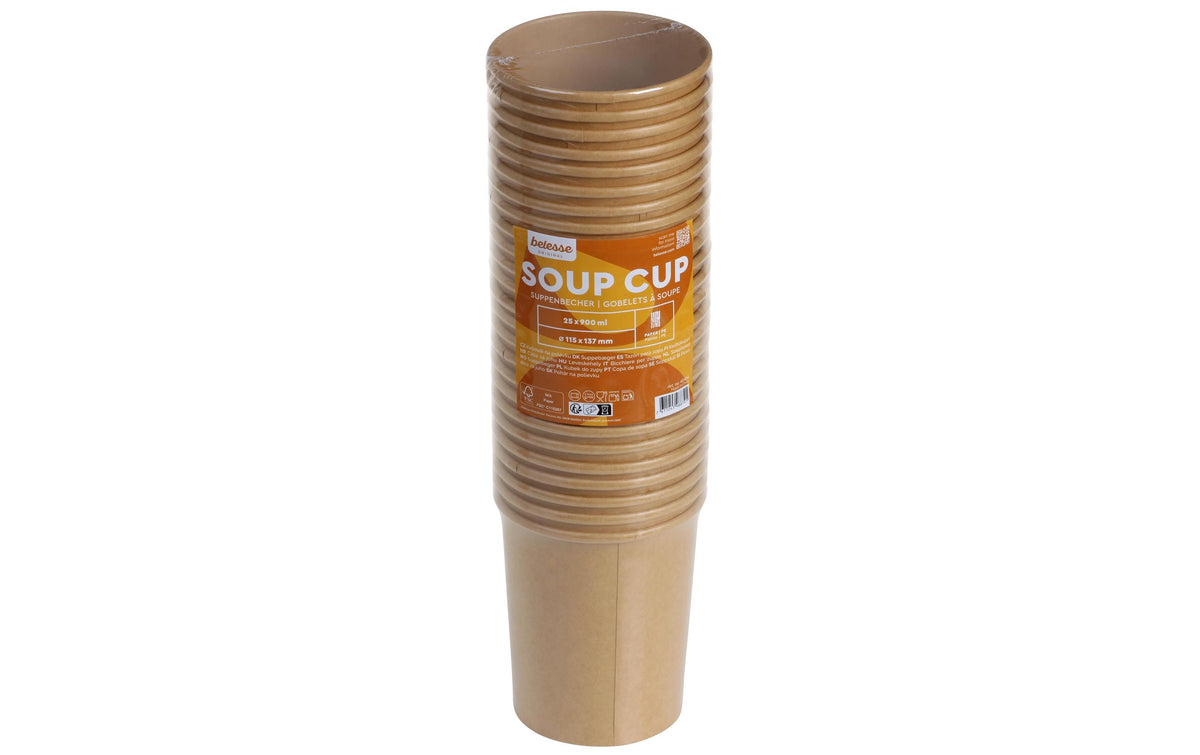 Belesse Becher, PE – 9 dl, beige – 25 Stk.