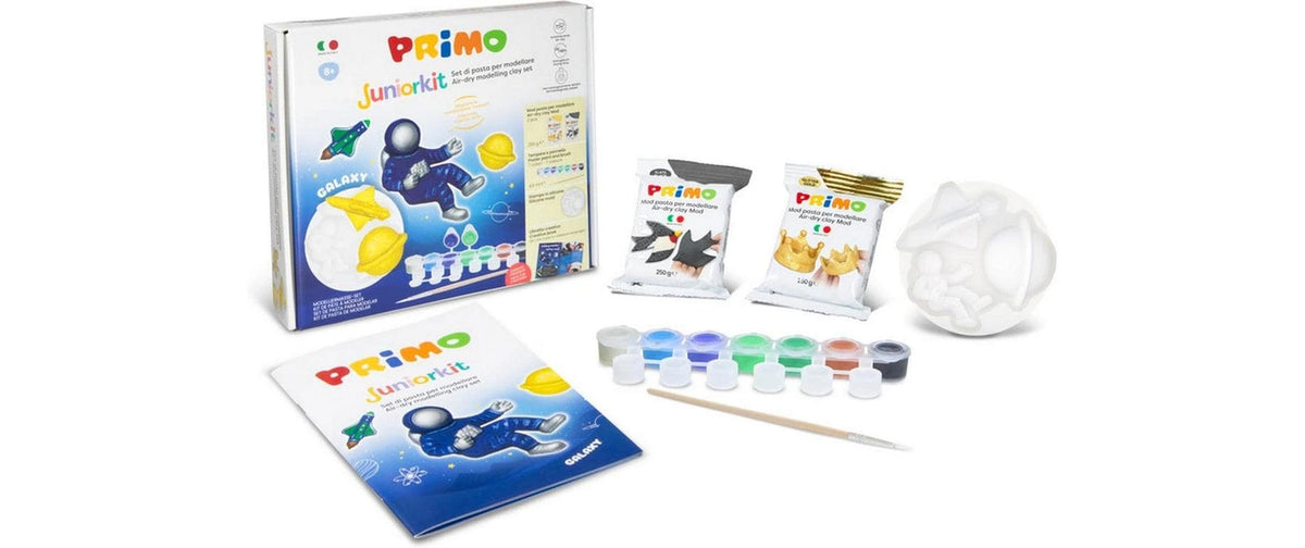 Primo Juniorkit Galaxy – Modelliermasse-Set – 882 g – lufthärtend – mehrfarbig
