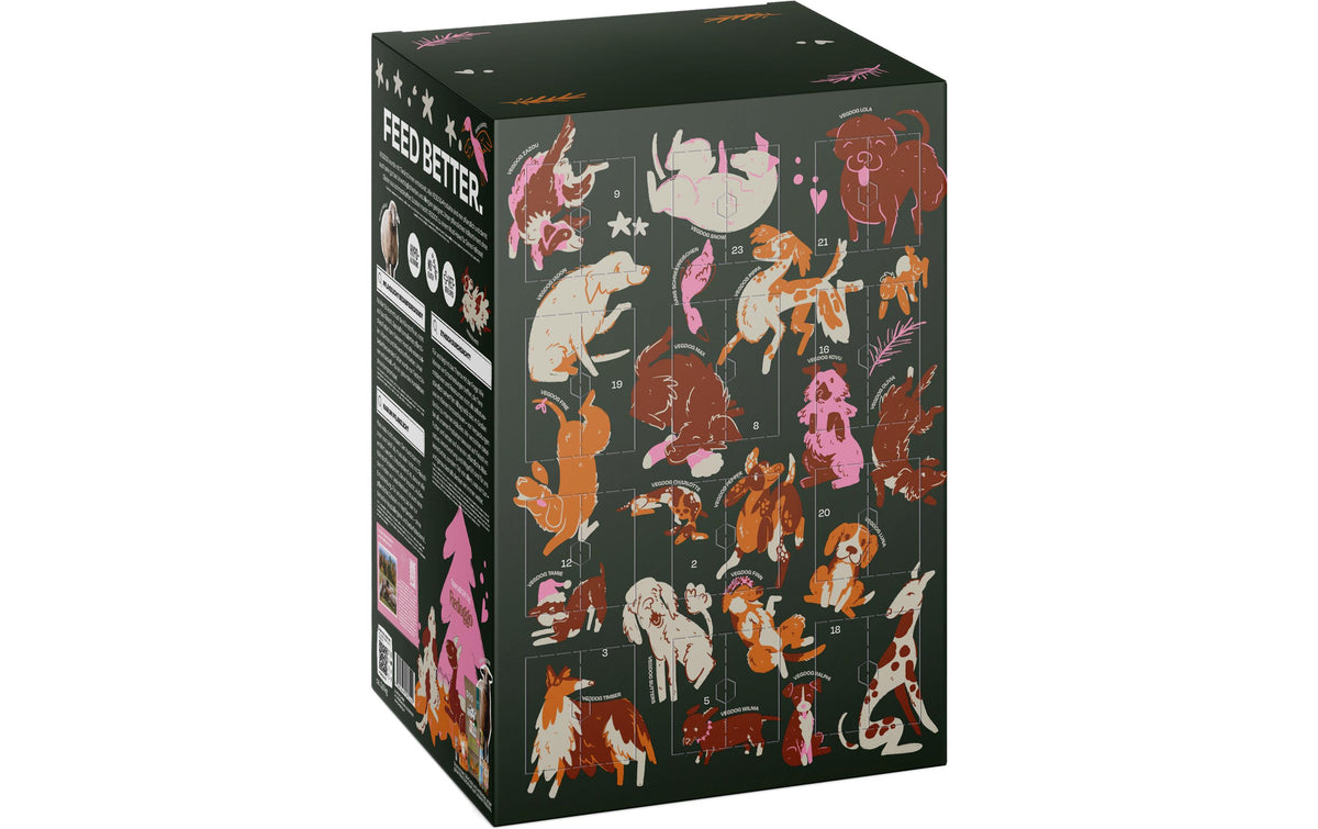Vegdog Adventskalender – für Hunde, Weihnachten – Befüllt