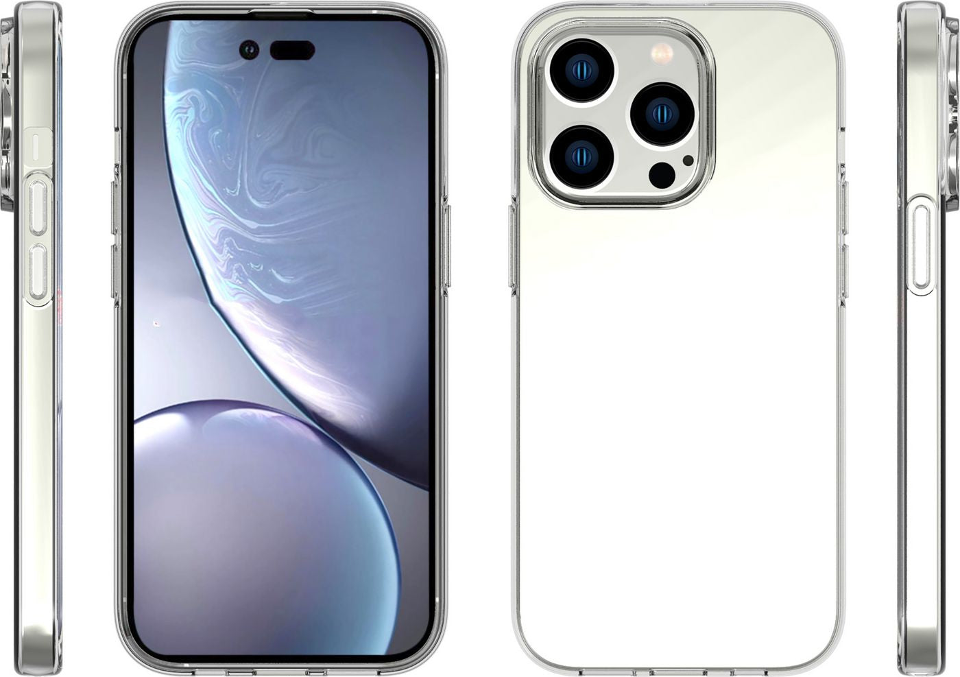 eSTUFF INFINITE (GRS) VIENNA – Backcover – für Apple iPhone 14 Pro, TPU, Transparent