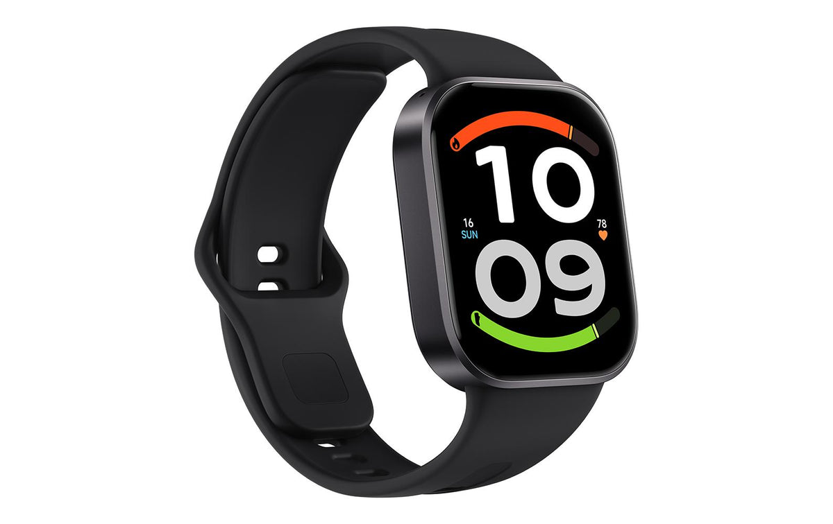 Xiaomi Redmi Watch 6 Active 46 mm GPS – Aluminium Schwarz, Sportband Schwarz, 50 m, für iPhone