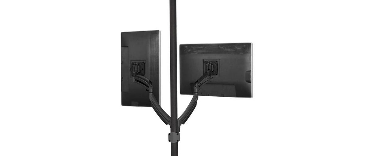 Chief K1P220B – Monitorarm Tischhalterung – 2 Monitore – bis 30" – VESA 75×75/100×100 mm – bis 11,3 kg/Monitor