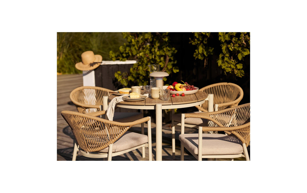 House Nordic Kaffeetasse Viola – 4er Set, 360 ml, Ø 8,0 cm, H 9,5 cm, Keramik/Steinzeug, Beige