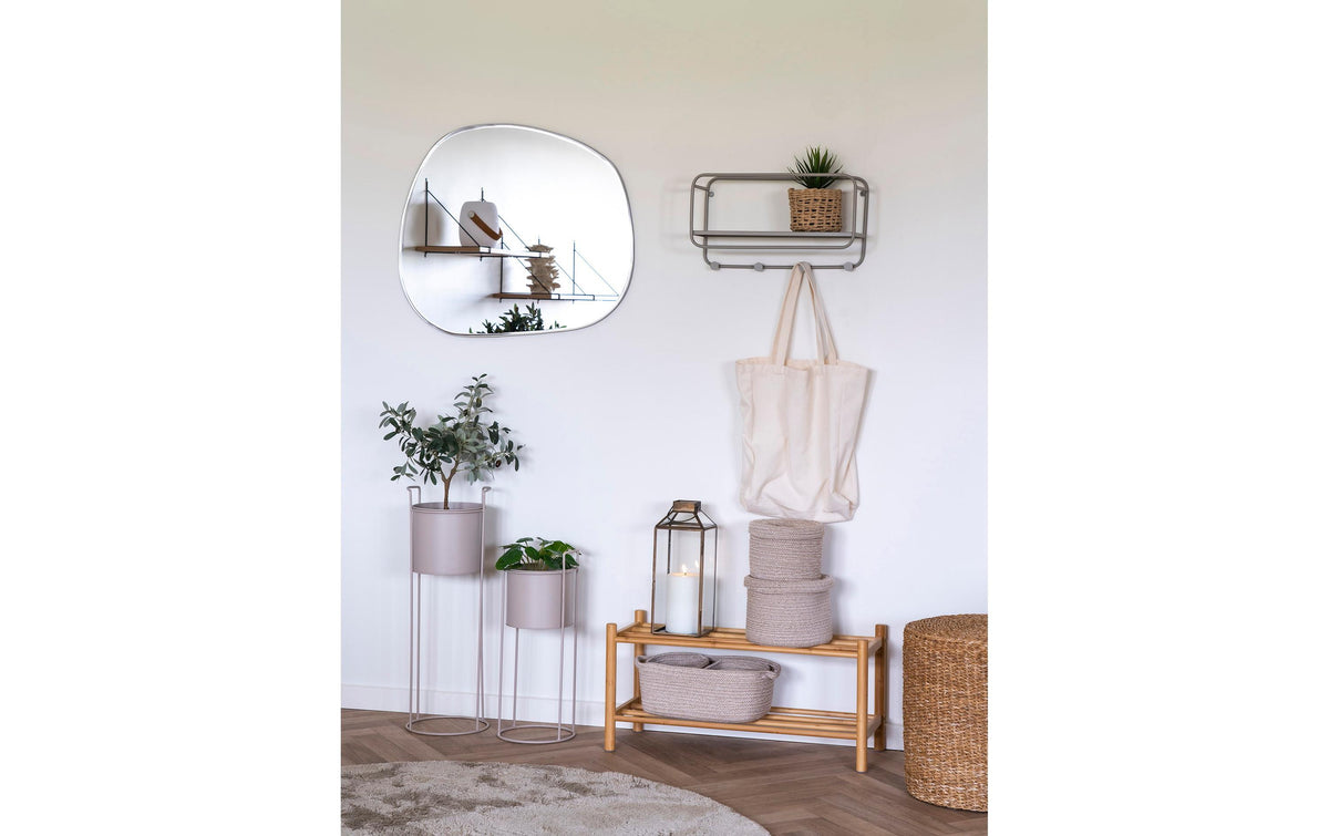House Nordic Aufbewahrungskorb (ohne Deckel) – Baumwolle – Beige – 3-teiliges Set – 180 × 130 × 230 mm