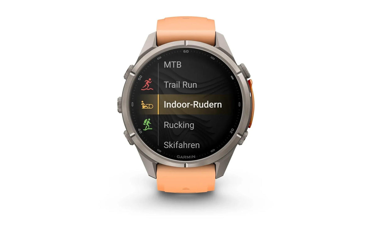 Garmin Fenix 9 Pro 43 mm GPS + Cellular – Titan, Shell Pink, 100 m, für Android, iPhone