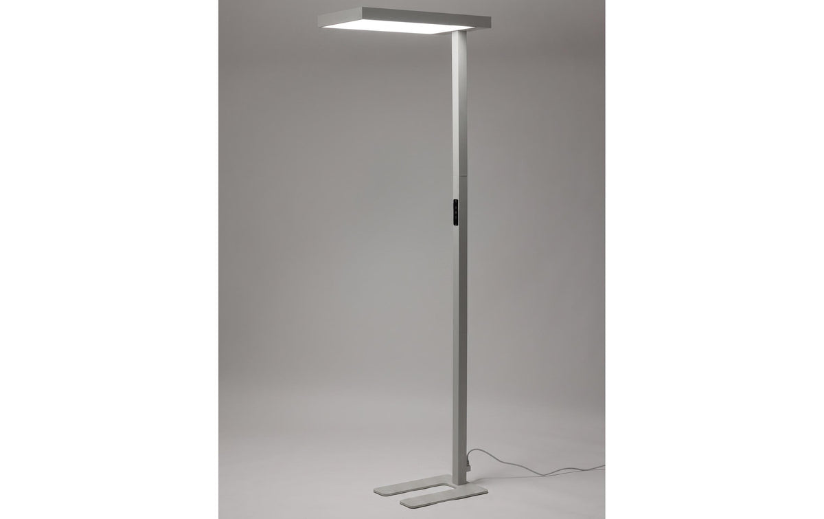 Office focus Stehleuchte LYS 9000 – 9000 lm, 4000 K, dimmbar, 197 cm – Grau